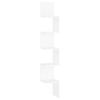 Vidaxl Corner Wall Shelf, White, 20X20X127.5 Cm