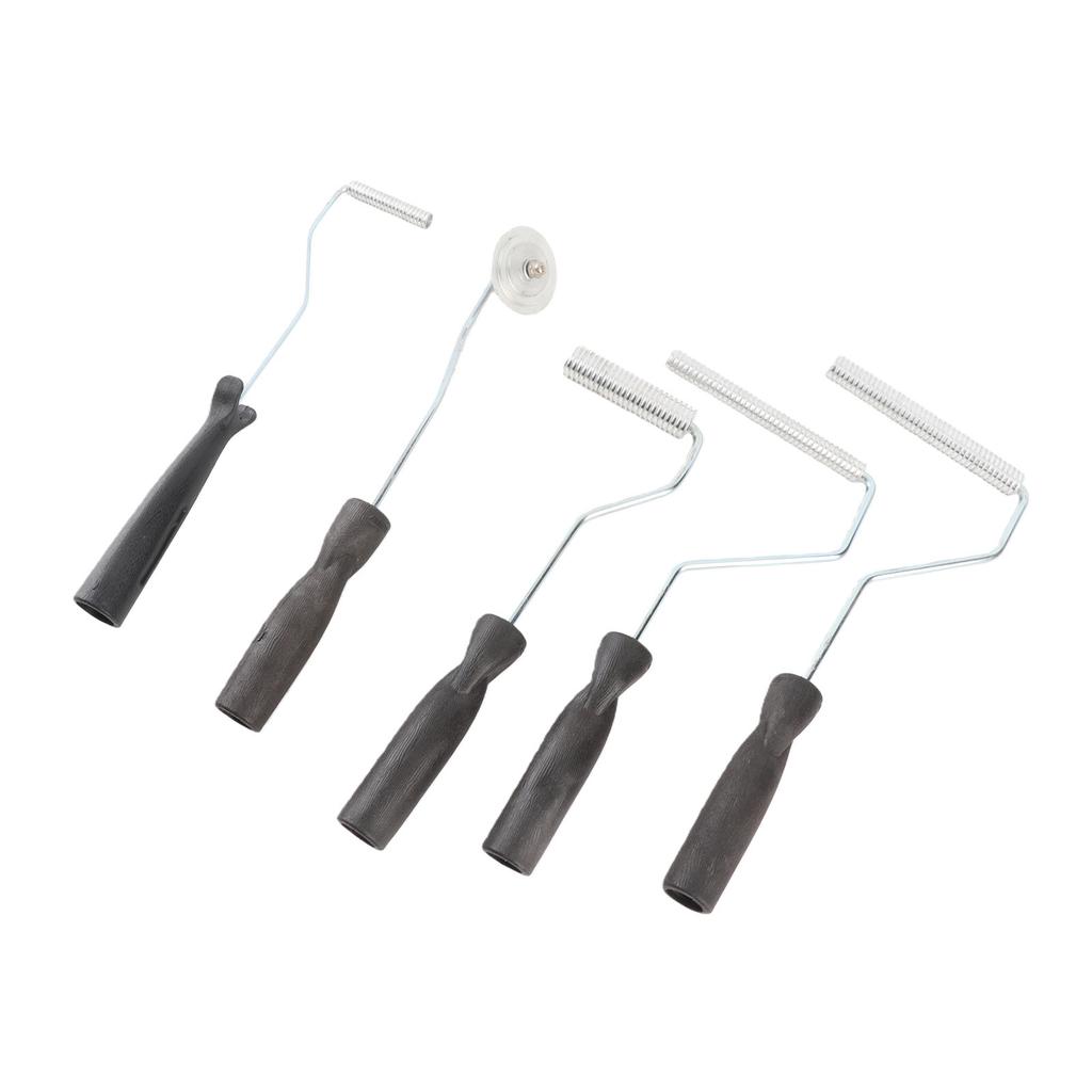 5PCS Fiberglass Laminating Rollers Aluminum Head Bubble Paddle Tool Kit for Mold Resin Composite Projects Bathtub Boat