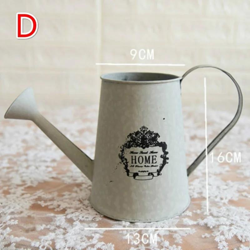 

Винтажное жестяное ведро Кованые железные ведра для цветов Ваза для сухих цветов Железные ведра Цветочный горшок Цветочные ведра Цветочный горшок для композиций D