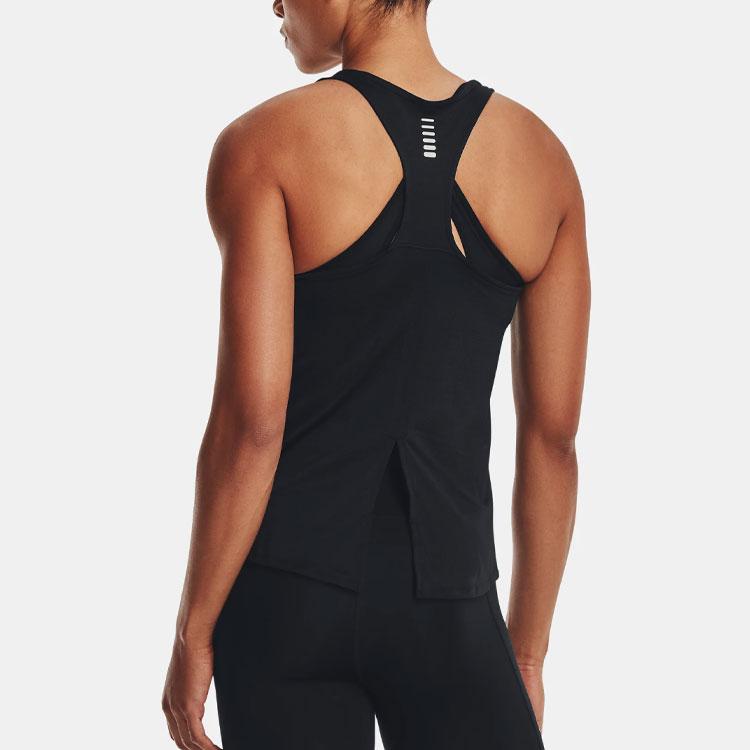 Under Armour Ua Coolswitch Solid Logo Round Neck Running Vest Women Vests Black 1373397-001