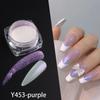 White Chrome Pearl Nail Powder Shimmer Glitter Wedding Bride Nail Design Aurora Rubbing Dust Mirror Effect Fairy Powder