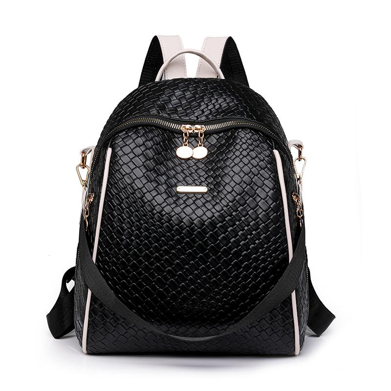 

Водонепроницаемый рюкзак Цветной контрастный женский кожаный рюкзак Дорожный рюкзак