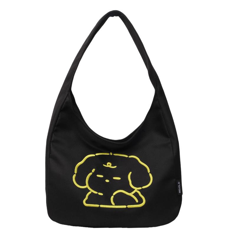 

Полотняна сумка з мультфільмом. Жіноча сумка. Велика місткість. Студентська сумка. чорний