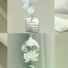 Transparent Keychain Cute Wind Chime Pendant Keyring Mobile Phone Lanyard Kawaii Bag Decorative Accessories Home Decorations
