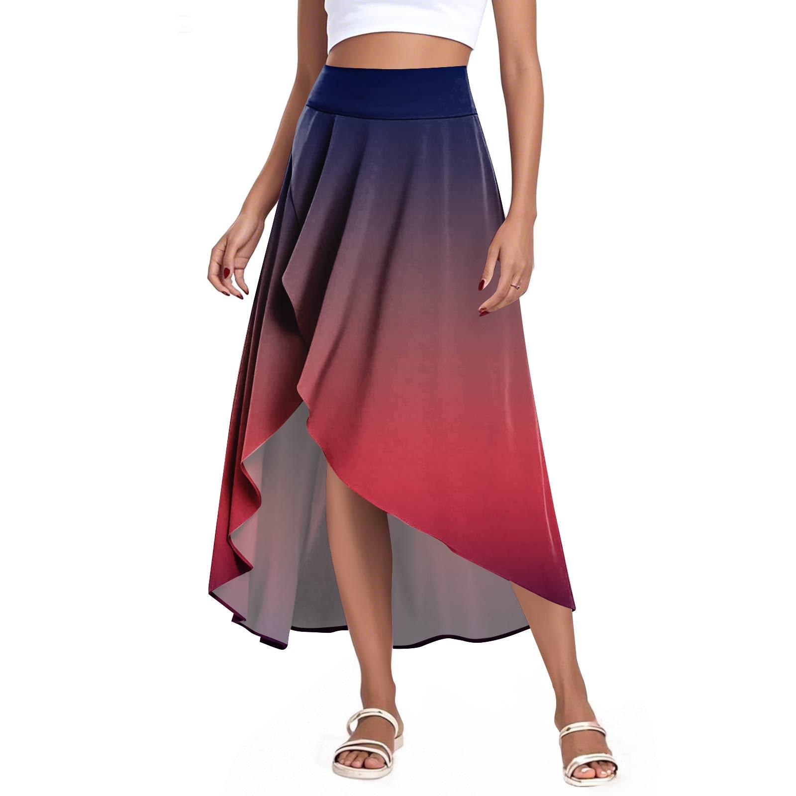 

Женская мода повседневная юбка-шорты с разрезом и оборками на высокой талии S