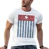 Morning star flag pen and ink vertical TShirt Basic Solid Color Short Sleeve TShirt