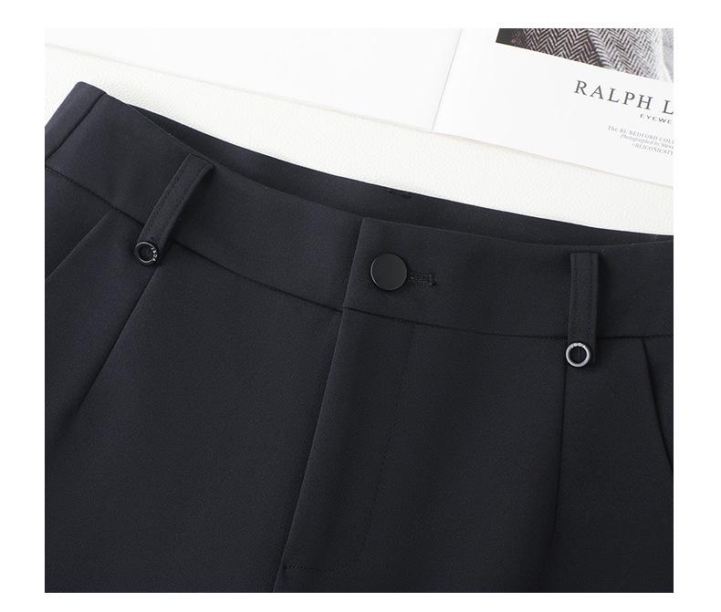 Dámské elastické kalhoty s rovnými nohavicemi - Jaro 2025 Zeštíhlující bavlněné strečové cigaretové kalhoty