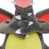 Shiny Charizard Plush Toy Stuffed Doll Collectible Cartoons For Boys Girls Gift Gray Collectible Soft Plushies Cute Cartoon 25Cm