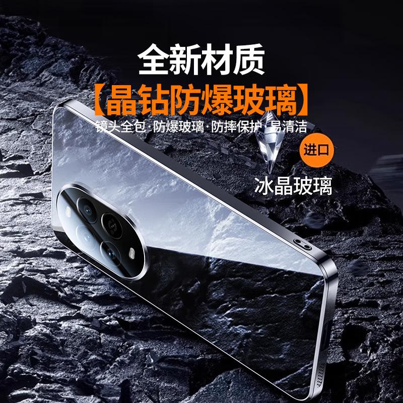 [Mirror Glass] Applicable To Huawei Nova11 Mobile Phone Case Pro New Lens All-inclusive Anti-drop  Case for Men