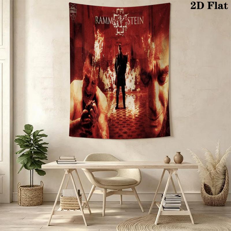 Rammstein Album Cover Mystery Bedding 1 Duvet Cover 2 Pillowcase Without Core Soft And Comfortable Duvet Cover And Pillowcase