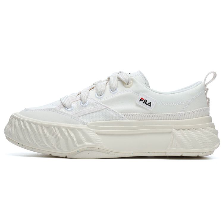 FILA Fosso Casual Shoes Simple Comfortable Low-Top Canvas Shoes Women sneaker White F12W322301FWA