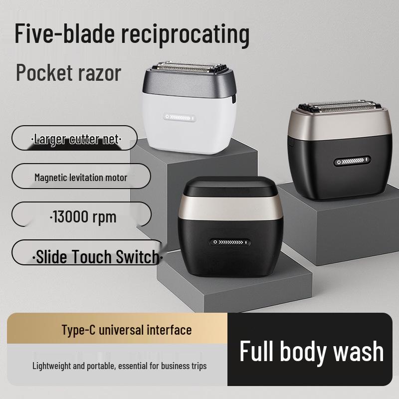 Magnetic Levitation Rechargeable Shaver with Digital Display - Washable Electric Razor for Men