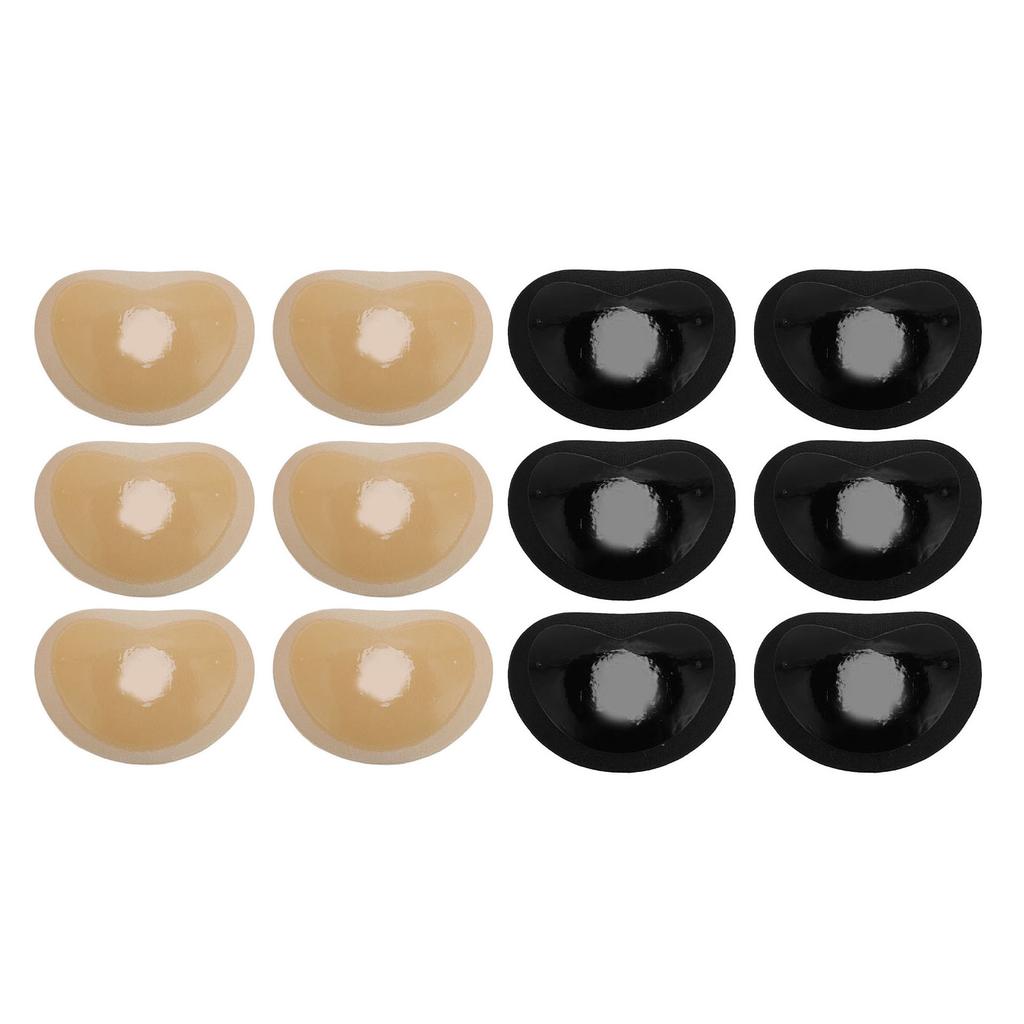 3 Pairs Bra Pads Thickened Breathable Sponge Sports Adhesive Bra Pads Inserts for Swimsuit Bikini