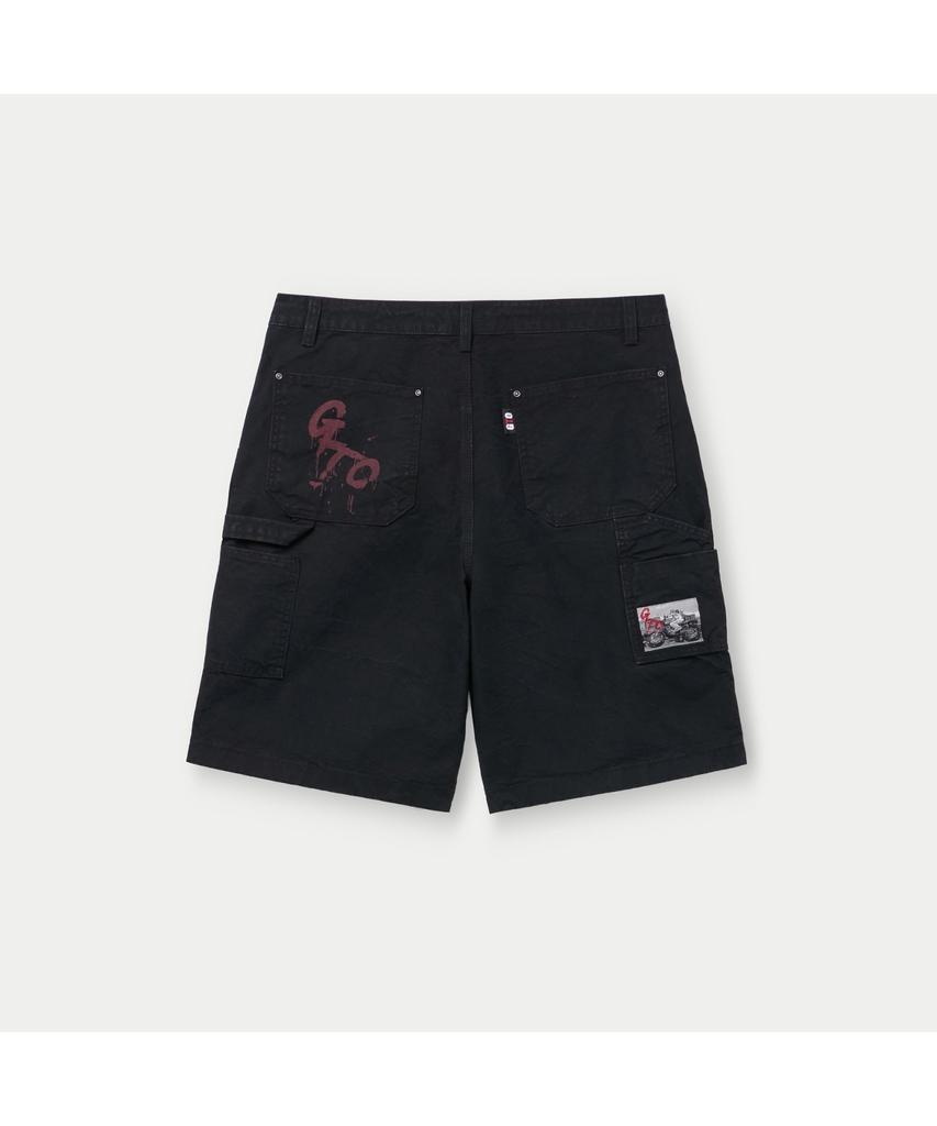 Silijeu Series X Gto Back Pocket Print Shorts Sapom26901Bkx