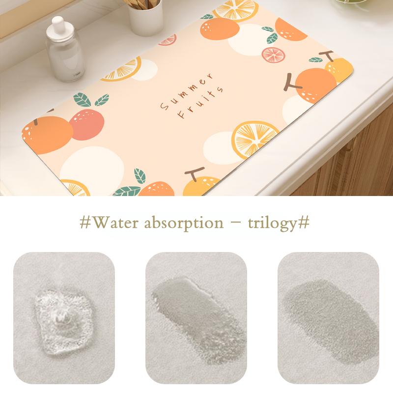 

Drain Pad Tableware Draining Pads Quick Dry Rug For Kitchen Dinnerware Placemat Dish Drying Mat Bathroom Mat 30x40cm