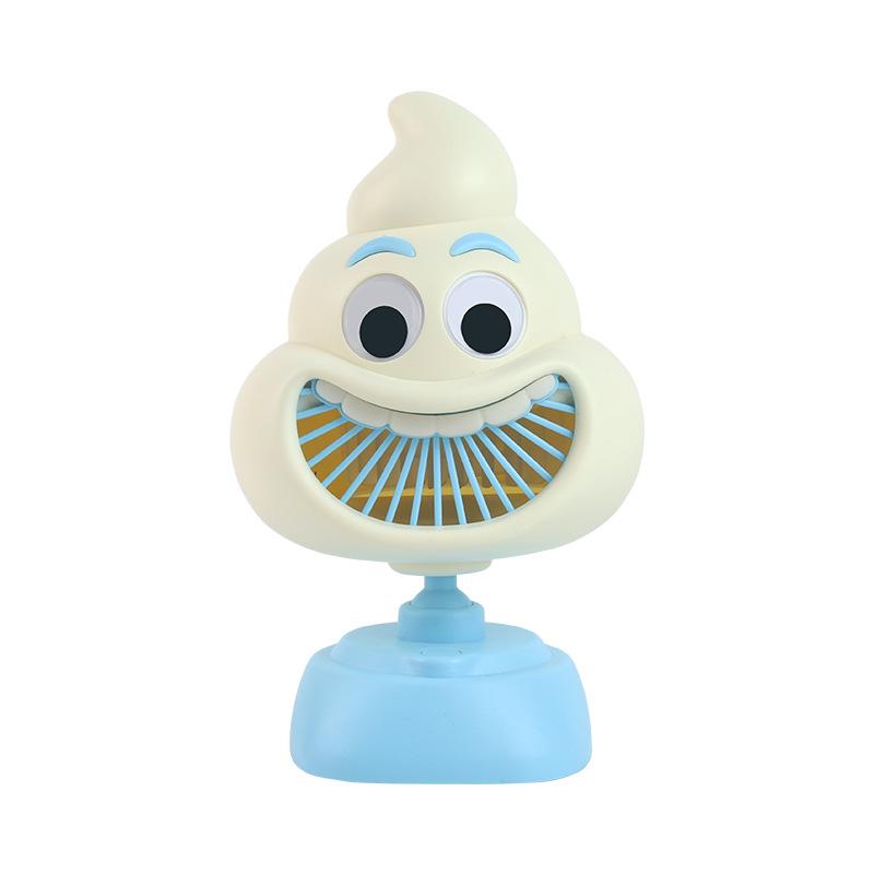 

Funny Three-Speed Desktop USB Charging Fan - Cute, Creative, Strong Wind Design Standard синій