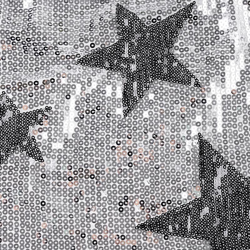 Gonna Mini in Maglia Sexy con Stelle di Paillettes Stile Europeo-Americano a Vita Bassa - Versatile Gonna da Donna per Street Fashion