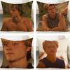 Actor Rudy Pankow JJ Maybank Cushion Cover Cushion Covers Natural Linen Breathable Sofa Bedroom Decor Pillowcase