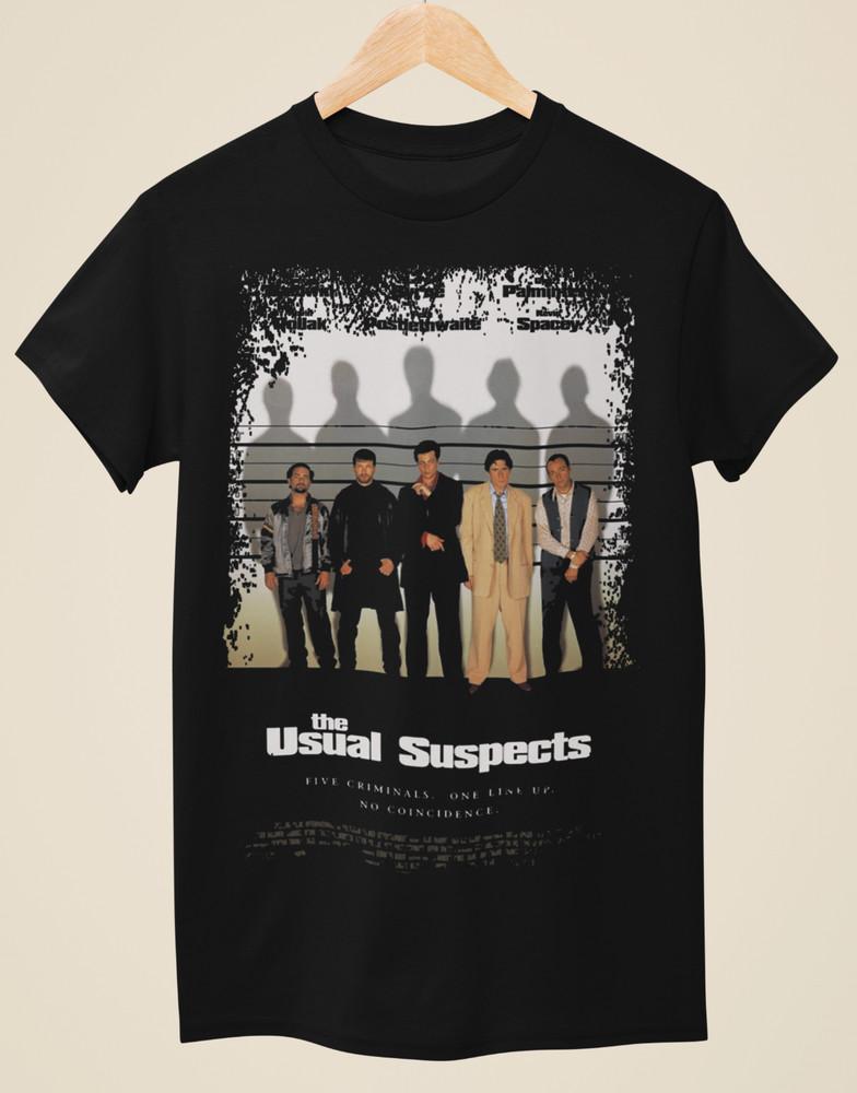 The Usual Suspects - Movie Poster Inspired Unisex Black T-Shirt Unisex T-Shirt XXXXL