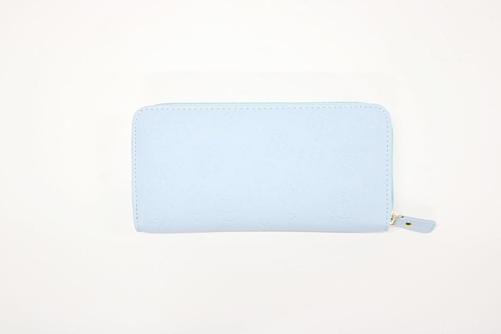 Aldi Long Wallet with Hachiware Zipper, Embossed, Chiikawa, CHI9-11,