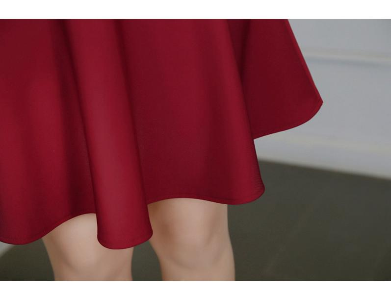 2024 Plus Size A-Line Mid-Length High-Waisted Puffy Skirt for Women - Sailor Dance Style