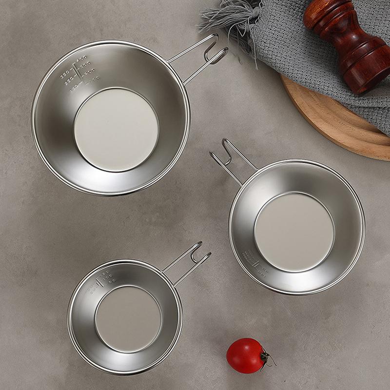 10/12/14CM Sierra Cup Outdoor Stainless Steel Sierra Coffee Cup Picnic Tableware Portable Barbecue Hiking Camping Tea Cup