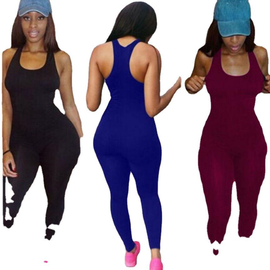 2025 Plus-Size Women's Milk Silk Sports Jumpsuit - Mid-Waist Summer Vest-Style Casual Pants