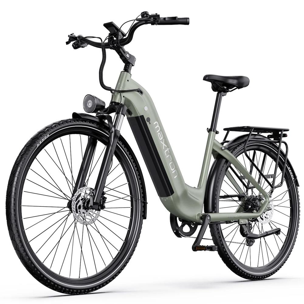 Electric Bicycle Maxtron Marathon Top Speed 25Km/h 28" Tire City Electric Bike For Adult 36V 22.5Ah Dual Disc Brakes 7 Speed Max Load 120Kg