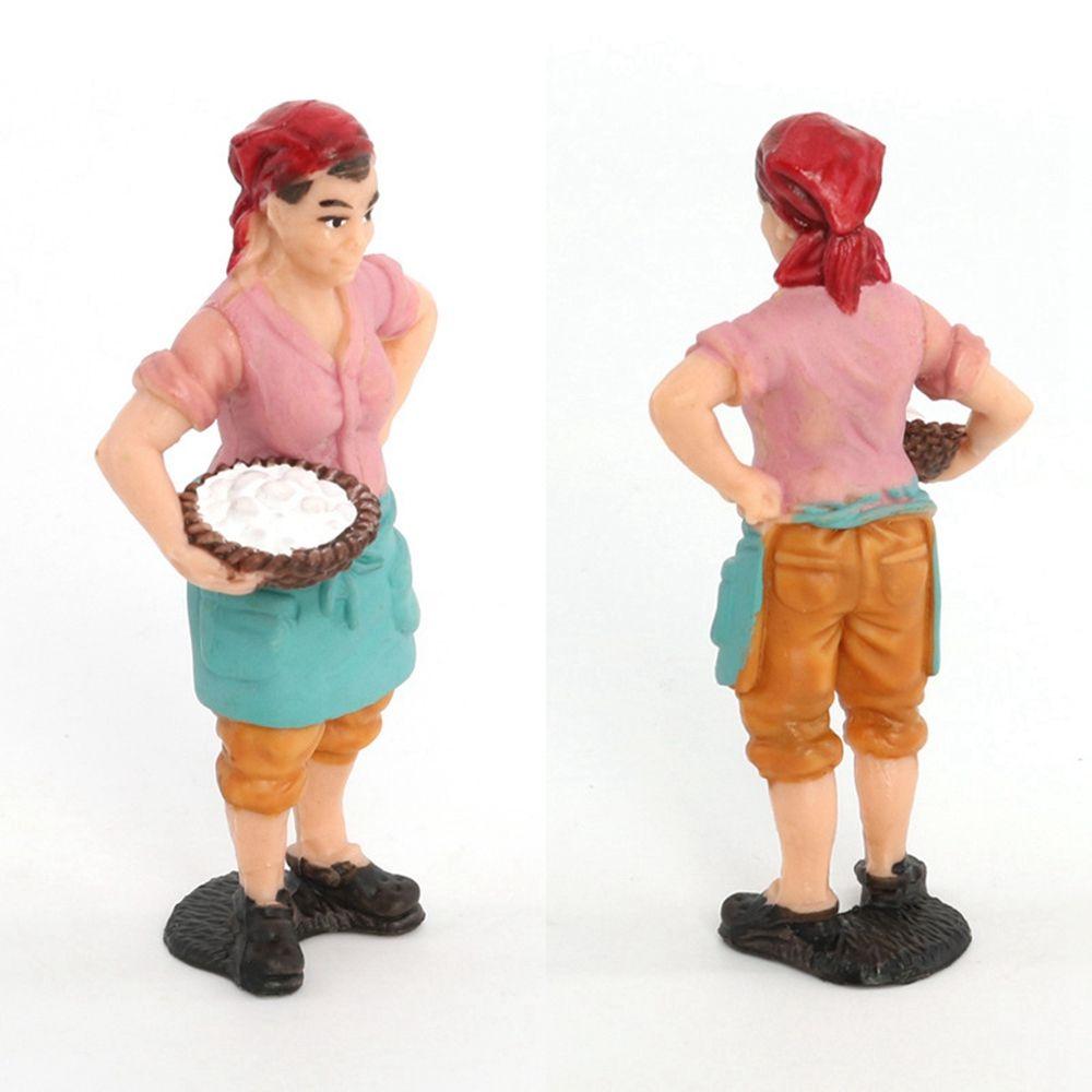 Simulation Toy Figure Farm Ranch Shepherd Breeder Farmer Peasant Doll Sand Table Decoration PVC Hand-made Character Scene Model