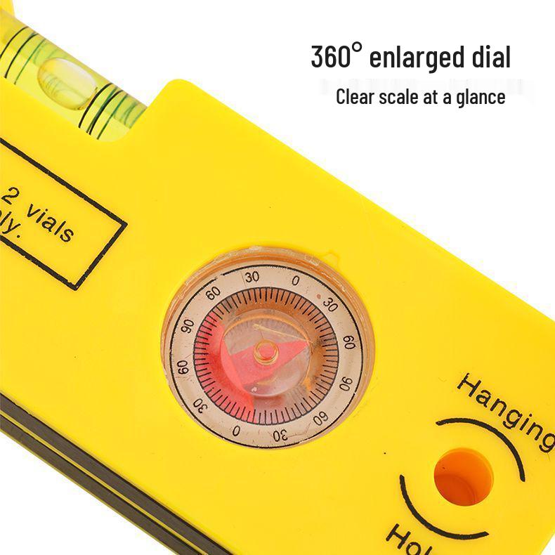 Mini Portable Magnetic Spirit Level - Multi-Functional Precision Tool for Measuring Angles and Decorations