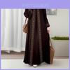 Ethnic Style Long Dress With Print Fabric For Parties And Casual Wear
