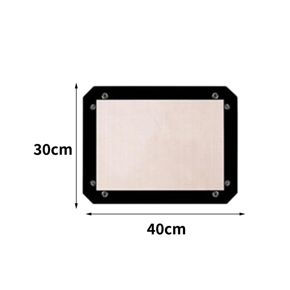 1000Sheets Heat Resistant Silicone Baking Mat Baking Basket Sheet Mat  Dough Kneading Black 40x30cm