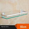 60cm Badezimmer Glasregal & Spiegelhalter – Einzelne Ebene