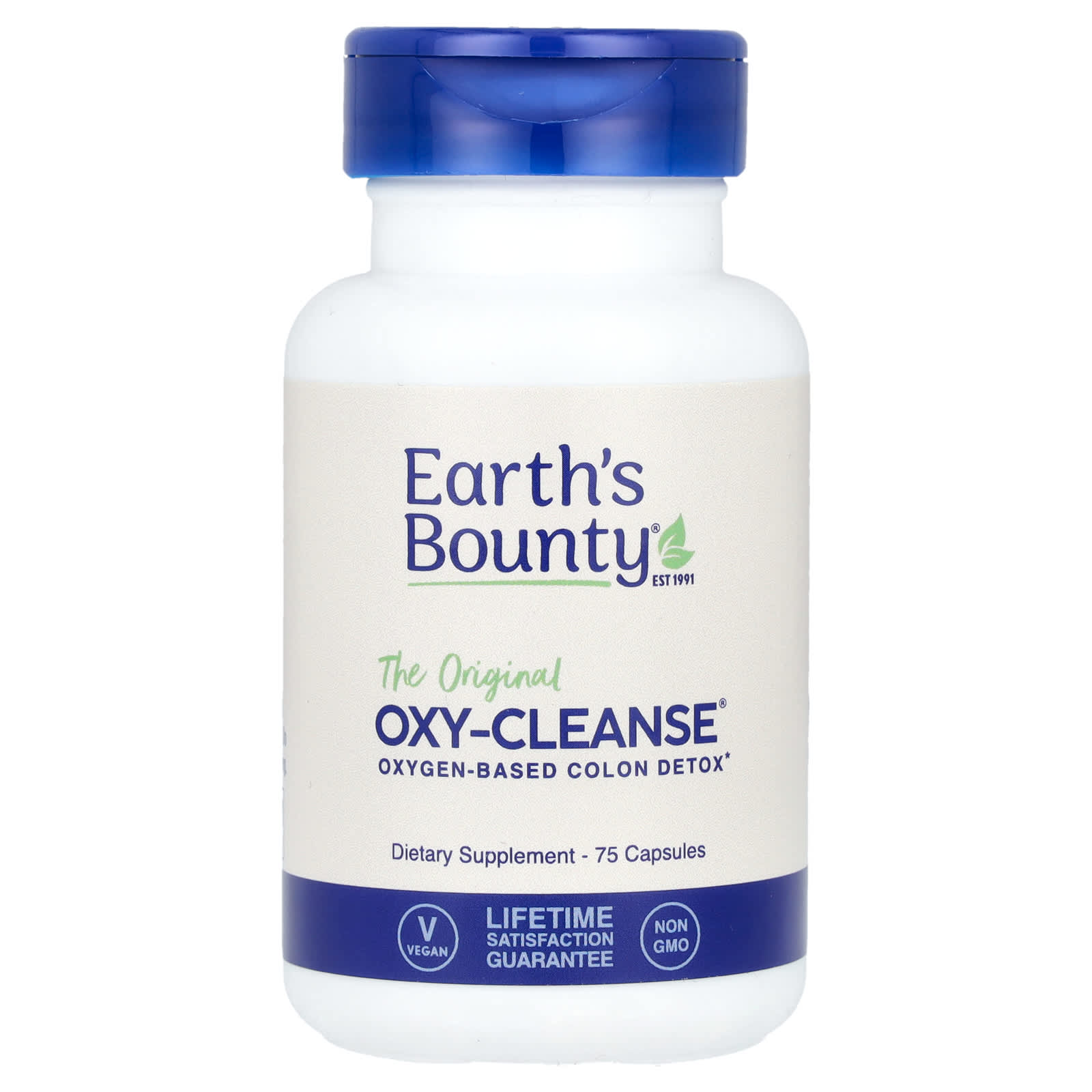 

Earth S Bounty, Origianl Oxy-Cleanse®, Oxygen-Based Colon Detox, 75 Capsules