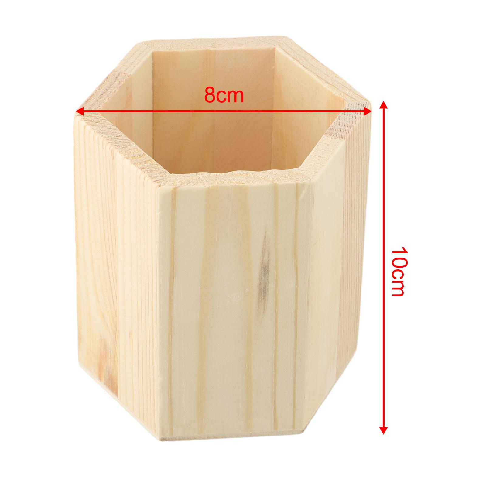 

Desk Organizer Pencil Holder Wooden Pen Holder DIY Painting B