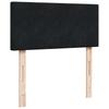 Ottoman Bed with Mattress Black 90 x 200 cm Velvet
