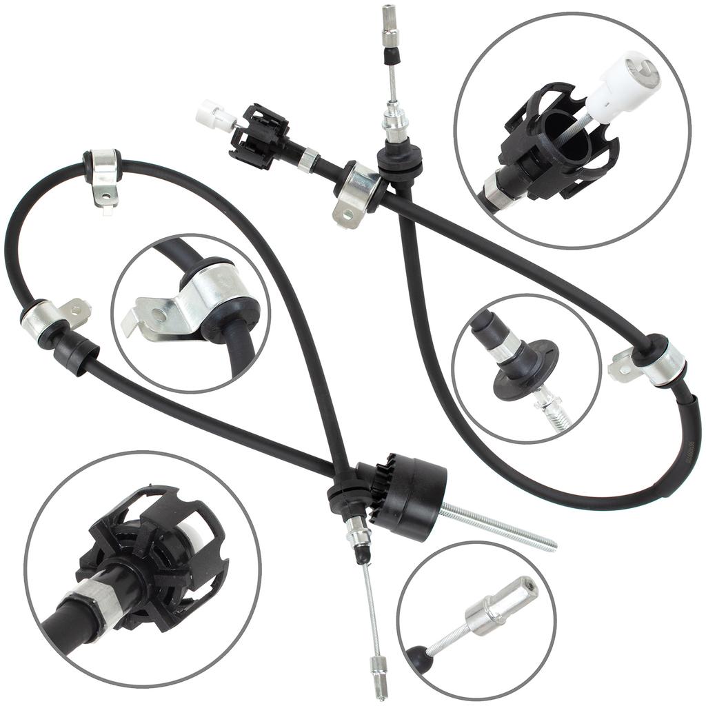 Citroen C5 III 2008- Electric Handbrake Cable Left & Right 2 Pcs Set