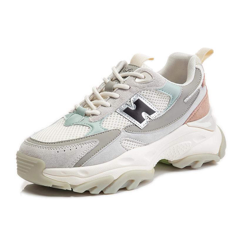 Suction Sole Shoes Children 2025 New Spring Casual Fashion Sports Running Shoes Thick Sole Heightening Leather