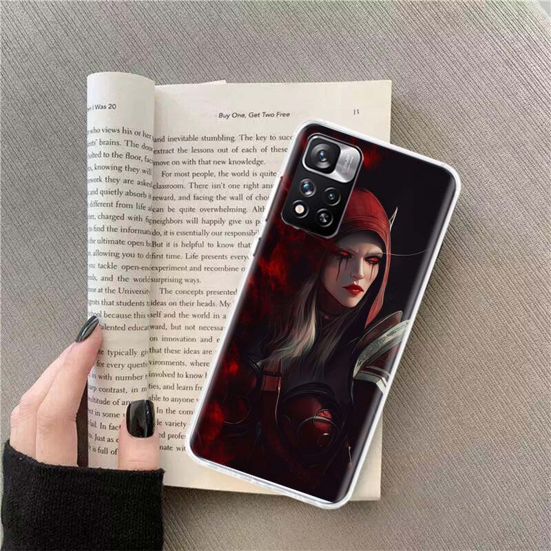 W-World Of W-Warcraft Elf Phone Case For Redmi Note 13 12 Pro Plus 14 15 Pro 5G 11 11T 11E 11S 10 Pro 10S 9 9S Cover Cell Clear