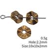 Circle Flat Position Spacer Beads Alloy Blank Disc Bulk Beaded Jewelry Making Supplies For DIY Charm