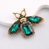 Rerto Bee Crystal Brooches For Women Enamel Rhinestone Animal Tassel Lapel Pins Men'S Suit Collar Pin Badge Accessories