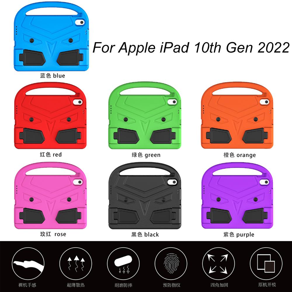 For Apple iPad 10th Gen 2022 10.9 inch A2696 A2757 A2777 Case Shockproof Kids Safe EVA Foam Handle Stand Tablet Cover