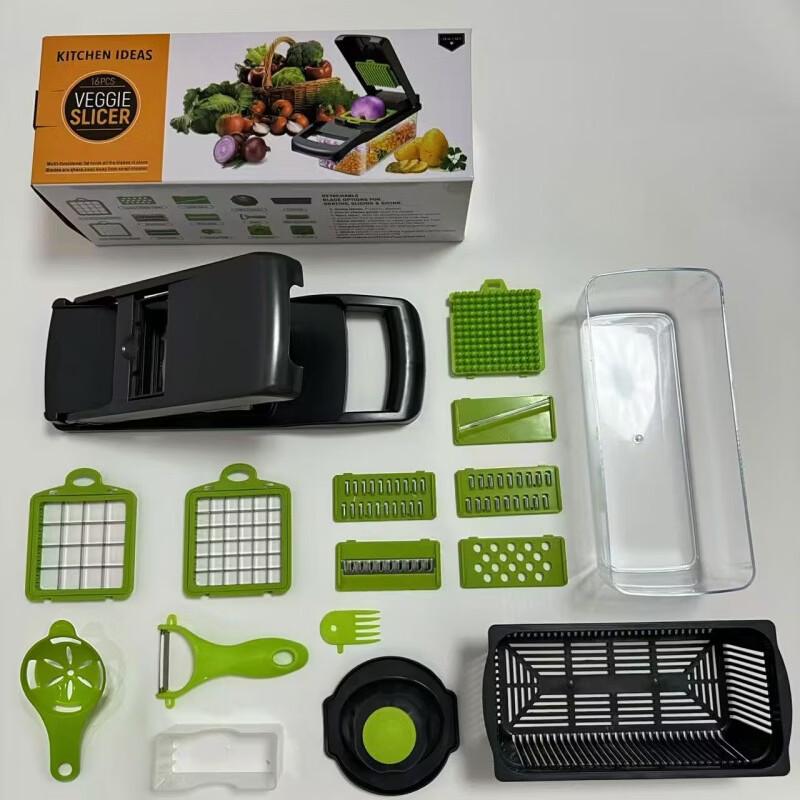 16-in-1 Multi-function Vegetable Chopper & Dicer Set