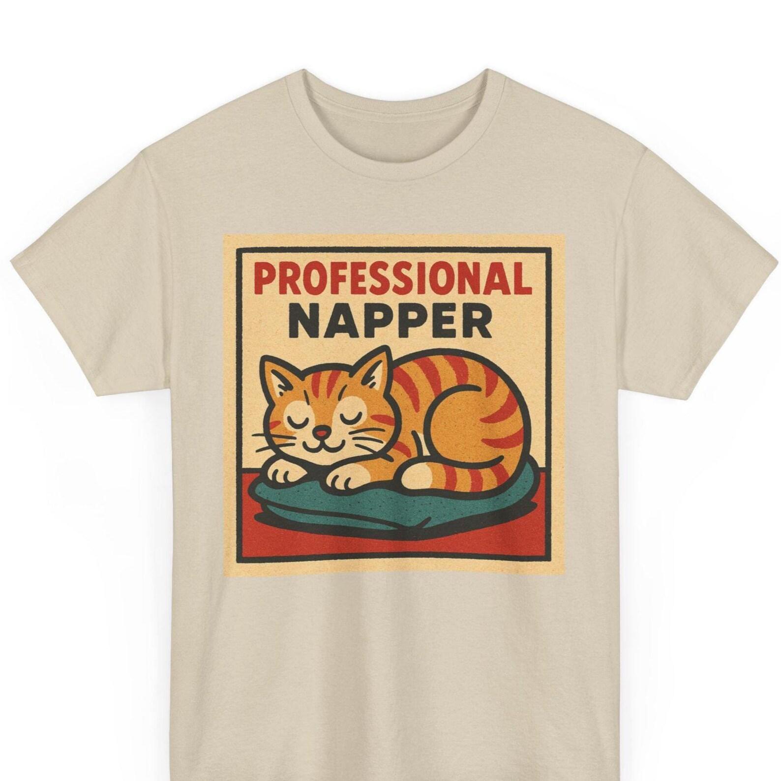 Professional Napper T-Shirt: Retro Comic Pop Art Unisex Tee 2XL