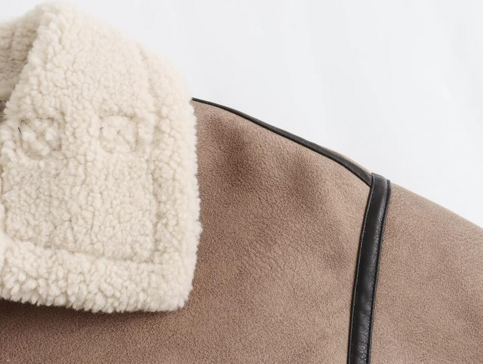 Winter Women's European & American Street Style Double-Breasted Long Coat