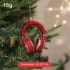 New Year Cute Cartoon Electroplated Plastic Christmas Hanging Ornament Xmas Tree Decoration Pendant for Holiday Festival Decor