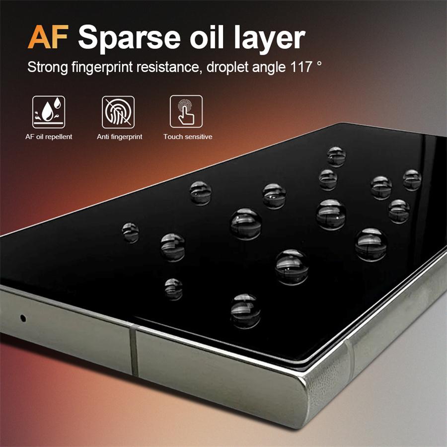 0.18mm Ultra-Thin Fingerprints Unlocking HD Full Cover Tempered Glass Screen Protector For Samsung Galaxy S25 S24 S23 S22 S21 Ultra Plus