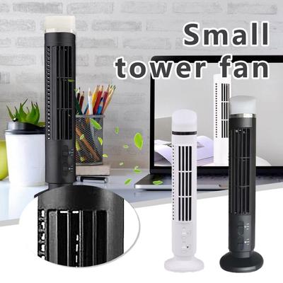 Ventilator turn fără lame Ventilator de birou portabil USB cu lumină pentru acasă, dormitor, birou