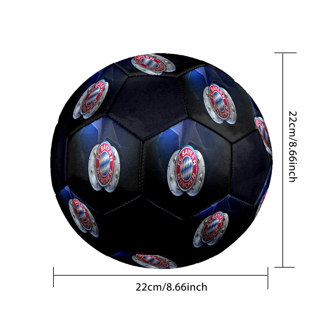 1pc Bayern Munich Crest Standard Size 5 Soccer ball, Durable game Soccer Ball for School Park Training & Daily Entertainment zq71430
