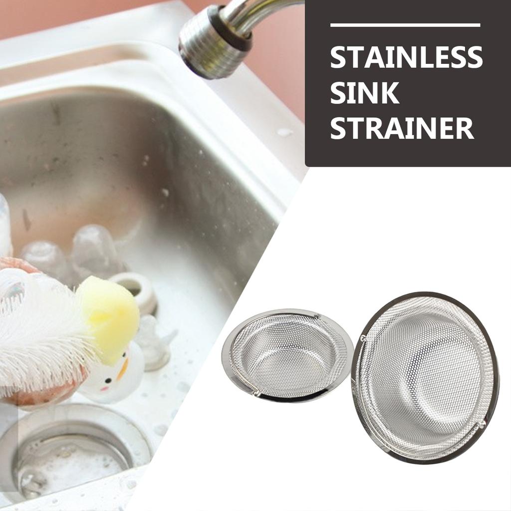 Durable Stainless Steel Sink Strainer Easy Install Remove Effective Food Filter Smooth Water Flow Practical Use